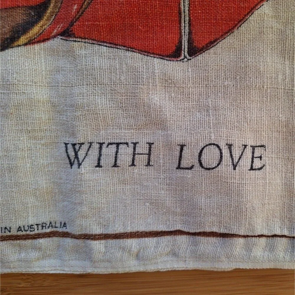 Pure Linen Pillow Cover 17x15 From Australia With Love Panda by Fast Colours